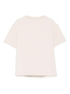 T-shirt per bambino Emporio Armani Kids beige con finitura in rilievo - Rubino Kids