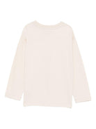 T-shirt per bambino Emporio Armani Kids beige con logo aquila - Rubino Kids