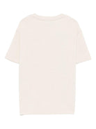 T-shirt per bambino Emporio Armani Kids beige con logo e scritta - Rubino Kids