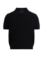 T-shirt per bambino Emporio Armani Kids blu con colletto stile polo - Rubino Kids
