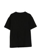 T-shirt per bambino Emporio Armani Kids blu con logo all - over - Rubino Kids