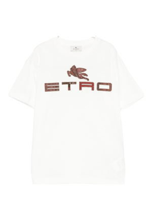 T-shirt per bambino ETRO KIDS bianca con logo sul davanti