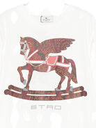 T-shirt per bambino ETRO KIDS bianca con motivo Pegaso - Rubino Kids
