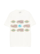 T-shirt per bambino ETRO KIDS bianca con stampa grafica - Rubino Kids