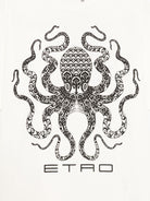 T-shirt per bambino Etro Kids bianca con stampa polpo - Rubino Kids