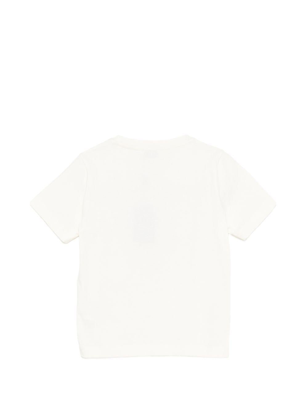 T-shirt per bambino Etro Kids bianco con dettaglio sul davanti - Rubino Kids