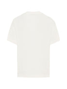 T-shirt per bambino Fendi Kids bianca con stampa logo sul davanti - Rubino Kids