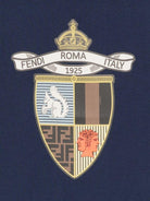 T-shirt per bambino Fendi Kids blu con stampa - Rubino Kids