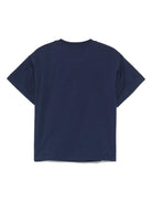 T-shirt per bambino Fendi Kids blu con stampa - Rubino Kids