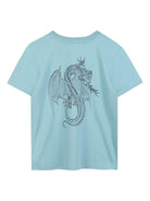 T-shirt per bambino Givenchy Kids azzurro con stampa grafica - Rubino Kids