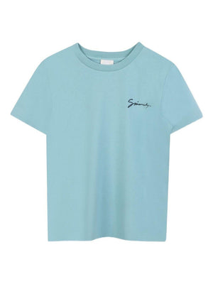 T-shirt per bambino Givenchy Kids azzurro con stampa grafica