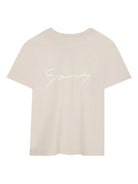 T-shirt per bambino Givenchy Kids beige con stampa logo - Rubino Kids