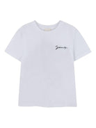 T-shirt per bambino Givenchy Kids bianco con stampa drago - Rubino Kids