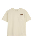 T-shirt per bambino Givenchy Kids color crema con taschino - Rubino Kids