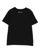 T-shirt per bambino Givenchy Kids nera con toppa con logo ricamato - Rubino Kids