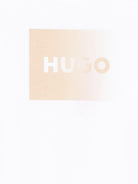 T-shirt per bambino Hugo Kids bianca con logo sul davanti - Rubino Kids
