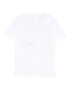 T-shirt per bambino Hugo Kids bianca con logo sul davanti - Rubino Kids