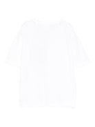 T-shirt per bambino Hugo Kids bianca con stampa con logo - Rubino Kids