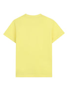 T-shirt per bambino Hugo Kids gialla con logo sul davanti - Rubino Kids