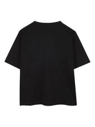 T-shirt per bambino Hugo Kids nera con logo sul davanti - Rubino Kids