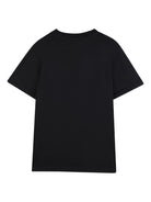 T-shirt per bambino Hugo Kids nero con logo sul davanti - Rubino Kids