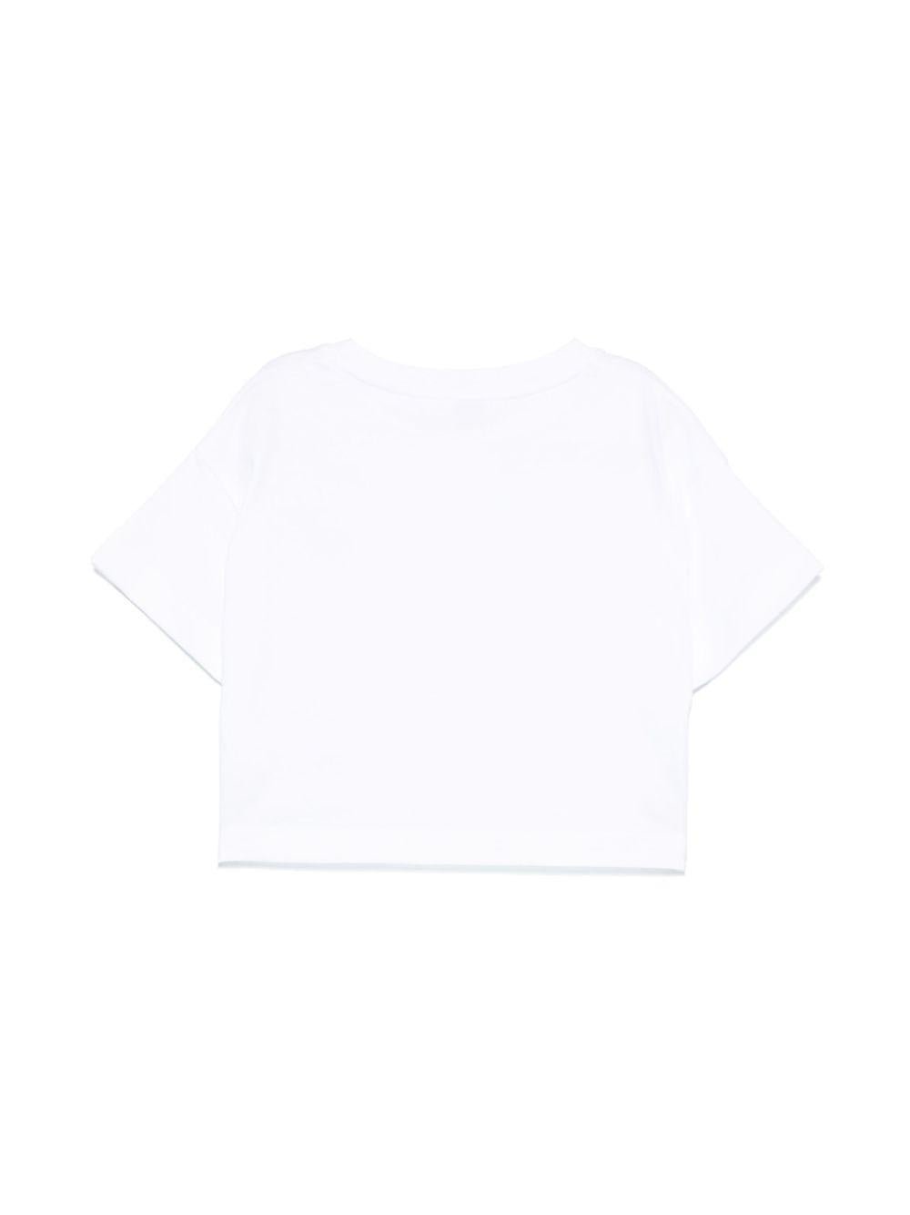 T-shirt per bambino Il Gufo bianco con ricamo con logo - Rubino Kids