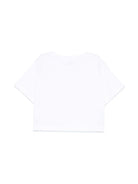 T-shirt per bambino Il Gufo bianco con ricamo con logo - Rubino Kids