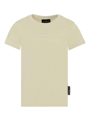 John Richmond Junior beige crew neck T-shirt for boys