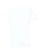 T-shirt per bambino John Richmond Junior bianca con logo - Rubino Kids