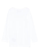 T-shirt per bambino John Richmond Junior bianco con dettaglio logo - Rubino Kids