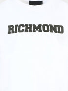 T-shirt per bambino John Richmond Junior bianco con stampa logo - Rubino Kids