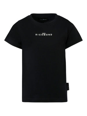 John Richmond Junior black t-shirt for boys with logo