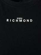T-shirt per bambino John Richmond Junior nera con logo - Rubino Kids