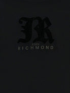 T-shirt per bambino John Richmond Junior nero con dettaglio logo - Rubino Kids