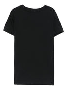 T-shirt per bambino John Richmond Junior nero con dettaglio logo - Rubino Kids