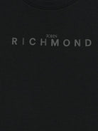 T-shirt per bambino John Richmond Junior nero con dettaglio logo - Rubino Kids