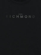 T-shirt per bambino John Richmond Junior nero con dettaglio logo - Rubino Kids