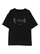 T-shirt per bambino John Richmond Junior nero con logo - Rubino Kids