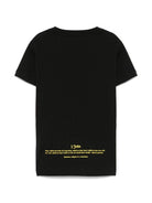 T-shirt per bambino John Richmond Junior nero in cotone con stampa logo - Rubino Kids