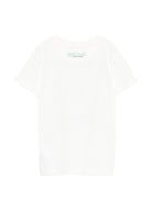 T-shirt per bambino Just Cavalli Kids bianca con dettaglio logo - Rubino Kids