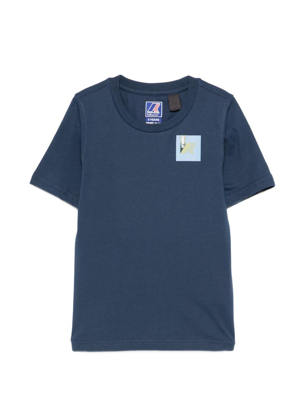 T-shirt per bambino K Way Kids blu con stampa grafica - Rubino Kids