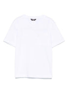 T-shirt per bambino K Way Kids Fanton bianco con tasca applicata sul petto - Rubino Kids