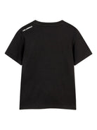 T-shirt per bambino Karl Lagerfeld Kids nera con stampa grafica - Rubino Kids