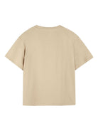 T-shirt per bambino Kenzo Kids beige con motivo Tiger - Rubino Kids