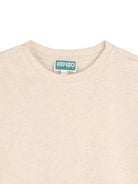 T-shirt per bambino Kenzo Kids beige con stampa Tiger - Rubino Kids