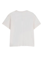 T-shirt per bambino Kenzo Kids bianca con stampa logo - Rubino Kids