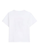 T-shirt per bambino Kenzo Kids bianca con stampa tigre - Rubino Kids