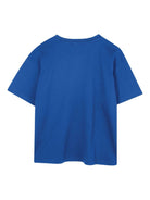 T-shirt per bambino Kenzo Kids blu con logo a contrasto - Rubino Kids