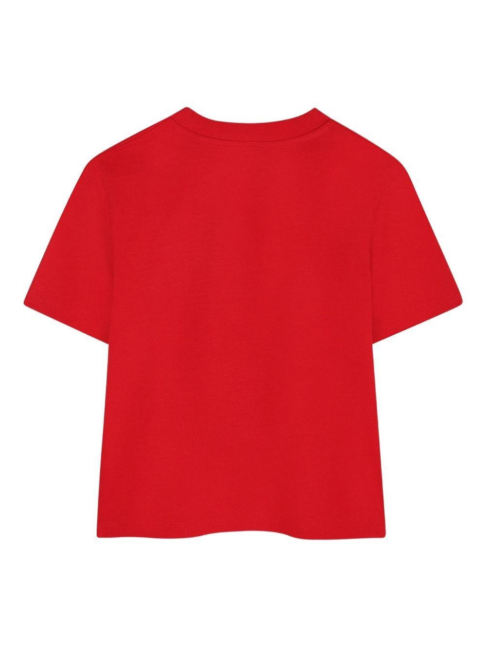 T-shirt per bambino Kenzo Kids rosso con stampa grafica - Rubino Kids