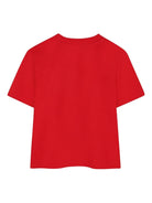 T-shirt per bambino Kenzo Kids rosso con stampa grafica - Rubino Kids